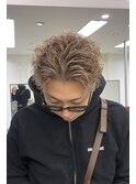 スペインカールを生かして、