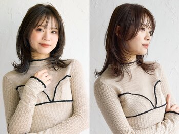 アース コアフュールボーテ 宇都宮インターパーク店(EARTH coiffure beaute)の写真/大人の色気を纏った垢抜けデザインに♪流行りのレイヤーデザインもお任せ[レイヤーカット/宇都宮]