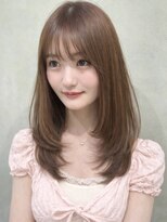 ナナローネス 渋谷(nana loness)&nbsp;小顔見え◎顔まわりレイヤーミディ×まろやかベージュ