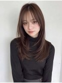 ホワイトグレージュ/デジタルパーマ/チェリーブラウン/西梅田