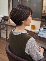 アルボーテルジェ(Art BeAute' ROUGET)&nbsp;5脱白髪染め/白髪ぼかしハイライト/ナチュラルブラウン/ショート