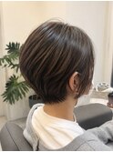 国分寺ショートカットショートボブイルミナカラーヘッドスパ韓国
