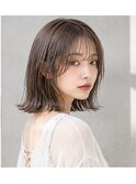 モカグレージュくびれボブ