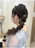結婚式に人気のサイド編みおろし♪【津/久居】