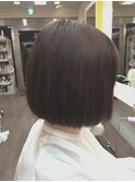 スモーキーシナモンベージュ&大人かわいいドレープボブ