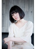 【coma中野】シンプルな黒髪ボブスタイル