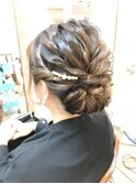 クラシカル二次会ロールアップアレンジ【ヘアアレンジ　立川】