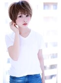 アッシュ小顔ラフショートスタイル【Cirrus by Cloud zero】