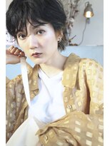 アーブル ヘアーアンドメイク(ARBRE) ウルフショートヘアイヤリングカラーブリーチダブルカラー