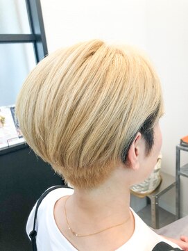 アンドエイチ(and H) ミルキーデザインカラー×大人ショート