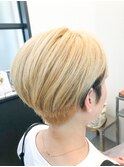 ミルキーデザインカラー×大人ショート