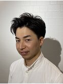 おすすめメンズヘア!ナチュラルツーブロックのポイントパーマ