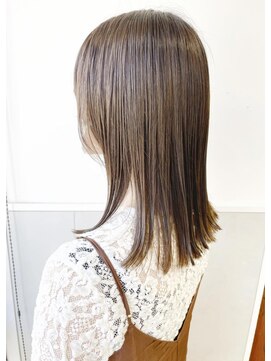 バブ バイネオリーブ(Bab by neolive) 切りっぱなしミディアム×ナチュラルベージュ