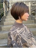 美人になれる横顔ショートボブ 天神 赤坂 大名