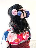 卒業ヘアセット×袴着付け☆ゆるふわハーフアップスタイル☆