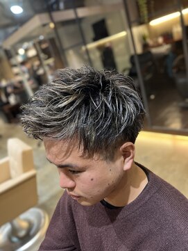 ヘアサロン レーヌ(Hair salon Reine) メンズ3Dハイライトショート