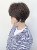 大人かわいいマッシュショート耳かけくびれショート
