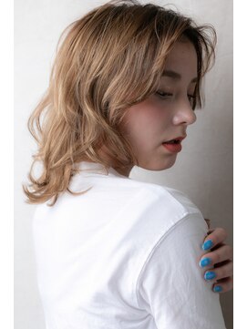 カバーヘア ブリス 北浦和(COVER HAIR bliss) 外国人風カラー3Dハイライト大人ボブウルフY北浦和10代20代30代