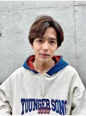 韓国マッシュ/ニュアンスパーマ/ダークアッシュ/上野