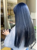 Blue Berry Blue       ブリーチカラー