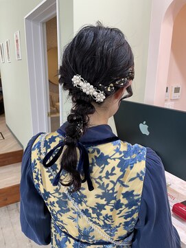 キュオンシア(CUEON. ciea) お呼ばれヘア×編み下ろし