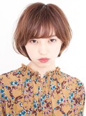 ひし形ショートボブ小顔ショートボブ