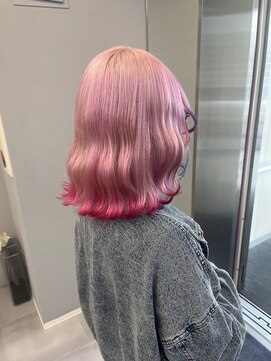 ロテ 名古屋 名駅店(Lote.) ホワイトグレージュ/デジタルパーマ/チェリーブラウン