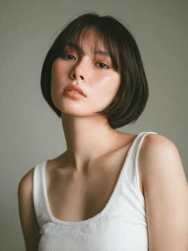 シェル 吉祥寺(shell) くびレイヤーエモージュグレージュカラーくびれショート/吉祥寺