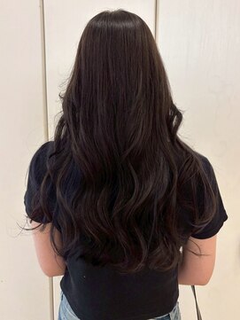 韓国風ヘア 髪質改善 ダークブラウン 艶髪 透明感カラー 20代