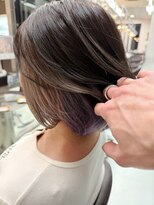 ウィル 西宮店(WiLL)&nbsp;【西宮ショート】インナーカラー紫シルバーミックス