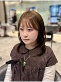 似合わせ透明感カラー×艶ブラウン