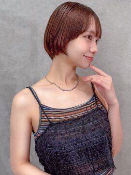 オーブヘアーアンカー 清田店 (AUBE HAIR anchor) 20代・30代_切りっぱなしボブ_丸みショート