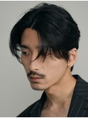 原宿センターパートフェザーパーマメンズパーマニュアンスパーマ