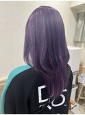 ライラックパープル　ブリーチ１回