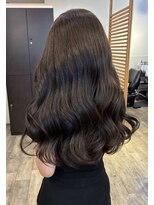 桃の木 ヘアー(桃の木 hair)&nbsp;ヘーゼルグレージュ×巻き髪スタイル
