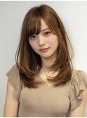 ★大人可愛い20代30代40代大人薄めバンク前髪くびレイヤー13