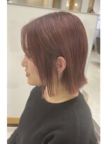 ニコフクオカヘアーメイク(NIKO Fukuoka Hair Make)&nbsp;「NIKO」ピンクミニボブ
