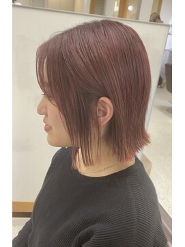ニコフクオカヘアーメイク(NIKO Fukuoka Hair Make) 「NIKO」ピンクミニボブ