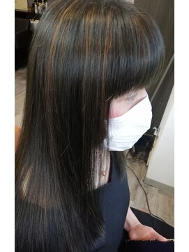 今日は美容院 ナチュラルハイライト2