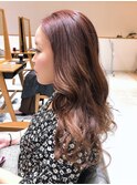 前髪カタログくびれミディイヤリングカラーラベンダーカラー