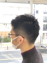 ヘッズ 本八幡店(HEADS)&nbsp;かき上げヘア　ニュアンスマッシュ　サイドパート　韓国マッシュ