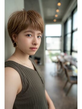 オースティン 調布アミックス(AUSTIN) 大人かわいい前髪セシルカットココアブラウンフリンジウェーブ