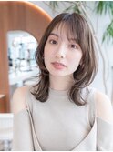 レイヤーカット/くびれ/ひし形シルエット/20代30代大人かわいい