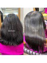 アンフィシュピトロワ(AnFye spi tlow)&nbsp;【AnFye】エイジング毛縮毛矯正Before&After♪