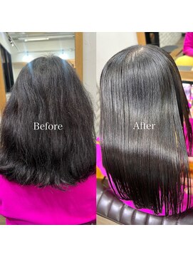 アンフィシュピトロワ(AnFye spi tlow) 【AnFye】エイジング毛縮毛矯正Before&After♪