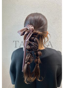 シャルムバイケンジ(Charm.by KENJE) 【ダブルポニーテール】/結婚式/二次会/同窓会/銀座/有楽町