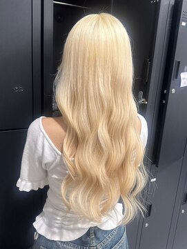 ベレーザ 渋谷(BELEZA) 10949韓国ホワイトブロンドハイライトカラーホワイトアッシュ