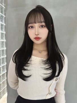 ロンド ジュルード 名古屋(Lond jeloud) オリーブブラック×レイヤーカット