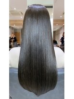 ジーナ 福岡天神(Zina) カーキグレージュ × オージュア7STEP髪質改善トリートメント