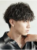 大分波巻きパーマツイストスパイラルパーマシャドウパーマウルフ